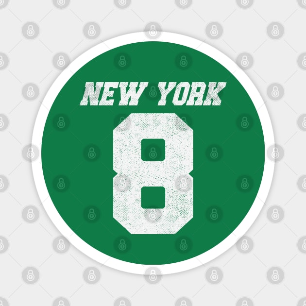 New York Number 8 Magnet by Etopix